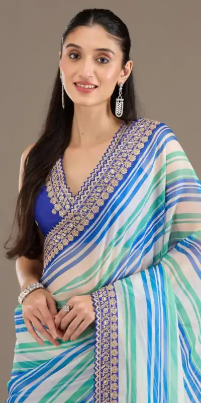 ANX Ritika Royal Blue Chinon Silk Saree Perfect for Wedding, Party, Sangeet, Reception, Onam – . Special Price ₹1899. Delivery 4-6 Working Days. Shop now. | Sarees, Bollywood Sarees, Creative Sarees, Designer Sarees, Embroidered Sarees, Ethnic Saree, Modern Digital sarees, Party Wear Sarees