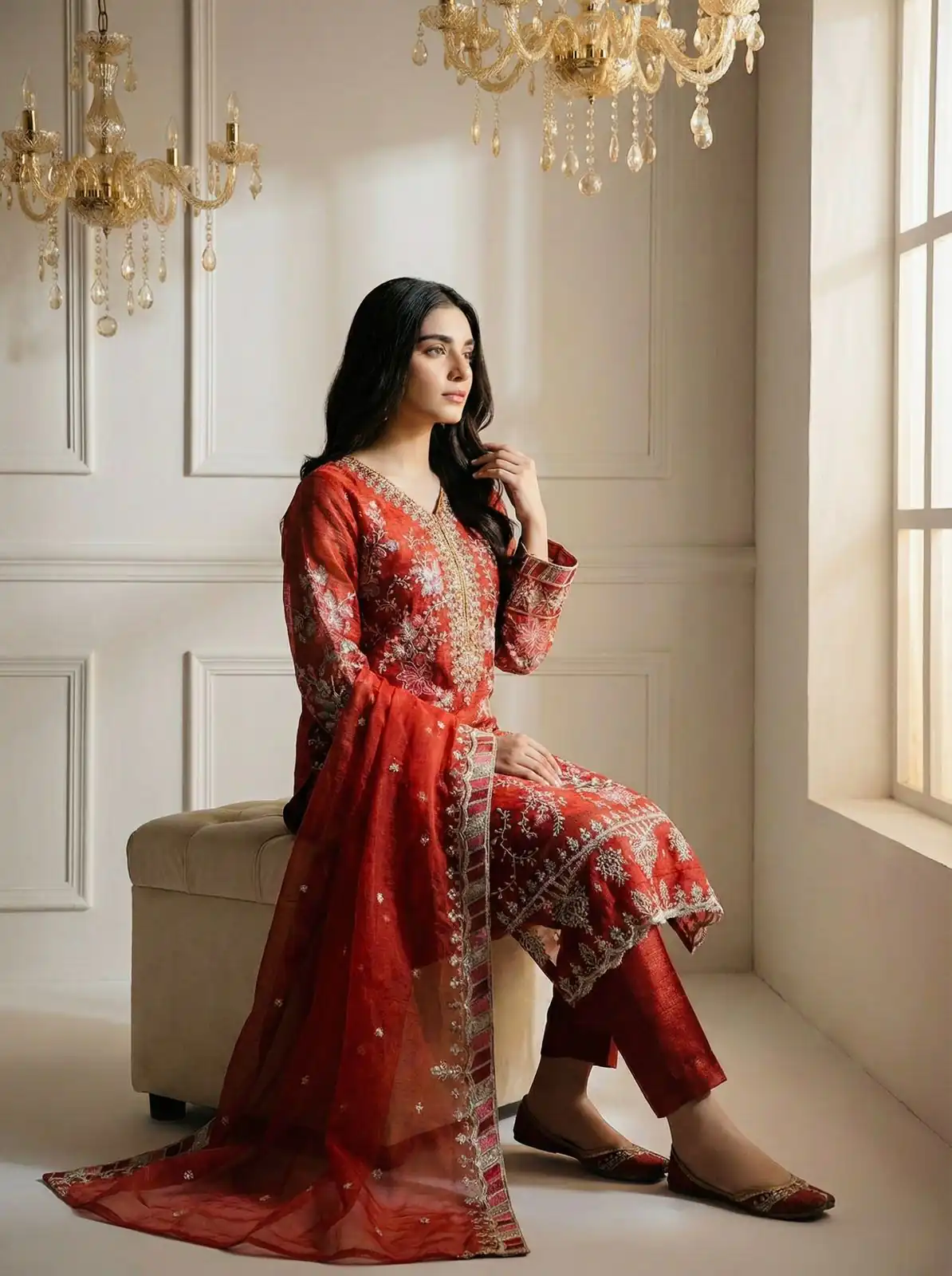 SRK 5321 Rust Crunchy Silk Salwar Suit Perfect for Wedding, Party, Eid, Sangeet, Cultural Events – . Exclusive Offer ₹2499. Delivery 4-6 Working Days. | Jump Suits, Salwar suit, Casual Suits, Creative suits, Designer Suits, Palazzo Suits, Party Wear Suits, Patiala Suits, Straight Suits