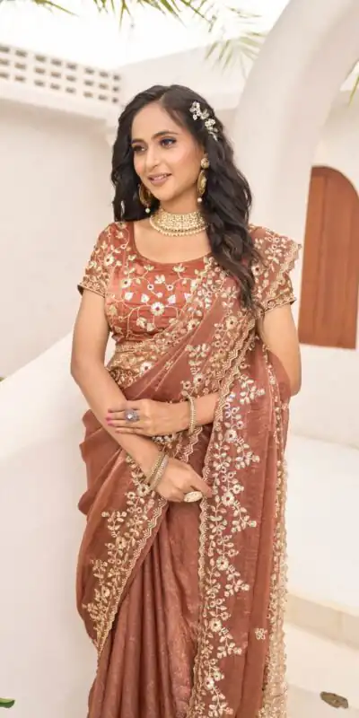 JR 645 Rust Fandy chiffon Saree Perfect for Wedding, Party, Housewarming, Durga Puja, Traditional Day – . Special Price ₹1949. Delivery 4-6 Working Day | Sarees, Bollywood Sarees, Creative Sarees, Designer Sarees, Embroidered Sarees, Ethnic Saree, Modern Digital sarees, Party Wear Sarees