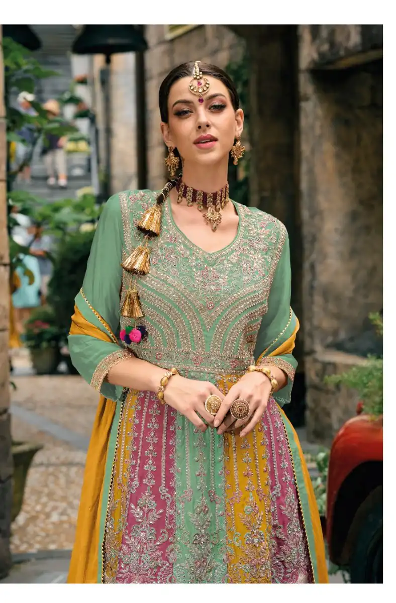 FC 1608 Sea Green in Color Chinon Embroidery Work & Lace Work Salwar Suit . Best Price ₹3099. Delivery 4-6 Working Days. Shop now. | Jump Suits, Tops & Bottoms, Track Suits, Salwar suit, Casual Suits, Creative suits, Designer Suits, Palazzo Suits, Party Wear Suits, Patiala Suits, Straight Suits, Trendy Wear