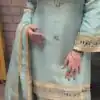 LG 2015 Sky Blue Cosmos Salwar Suit Perfect for Wedding, Party, Karwa Chauth, Eid, Holi – . Exclusive Offer ₹2099. Delivery 4-6 Working Days. Shop now. | Jump Suits, Salwar suit, Casual Suits, Creative suits, Designer Suits, Palazzo Suits, Party Wear Suits, Patiala Suits, Straight Suits