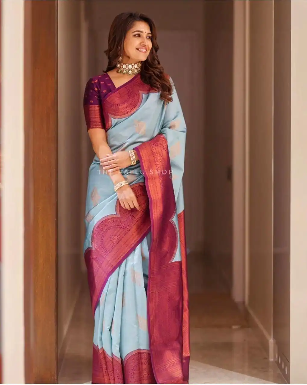 KPR 133 Sky Blue Color Soft Lichi Silk Saree with Designer Work. Exclusive Offer ₹1399. Delivery 4-6 Working Days. Shop now. | Sarees, Bollywood Sarees, Creative Sarees, Designer Sarees, Embroidered Sarees, Ethnic Saree, Modern Digital sarees, Party Wear Sarees