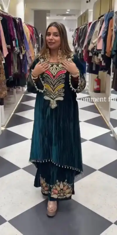 ST 1149 Teal in 9000 Velvet Lace Work & Embroidery Work Salwar Suit . Affordable Price ₹2029. Delivery 4-6 Working Days. Shop now. | Jump Suits, Tops & Bottoms, Track Suits, Salwar suit, Casual Suits, Creative suits, Designer Suits, Palazzo Suits, Party Wear Suits, Patiala Suits, Straight Suits, Trendy Wear
