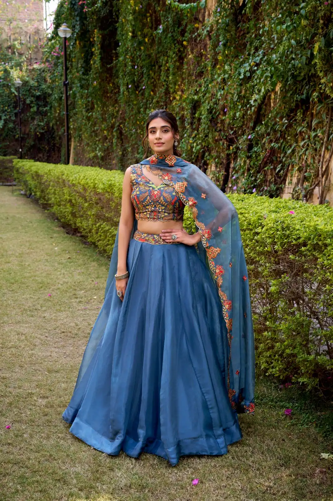 LNB 1445 Teal Chanda Silk Lehenga Choli with Sequins Work & Embroidery Work. Grab it for ₹3399. Delivery 4-6 Working Days. Shop now. | Lehenga, Bollywood Lehenga, Creative Lehenga, Designer Lehenga, Embroidered Lehenga, Party Wear Lehenga