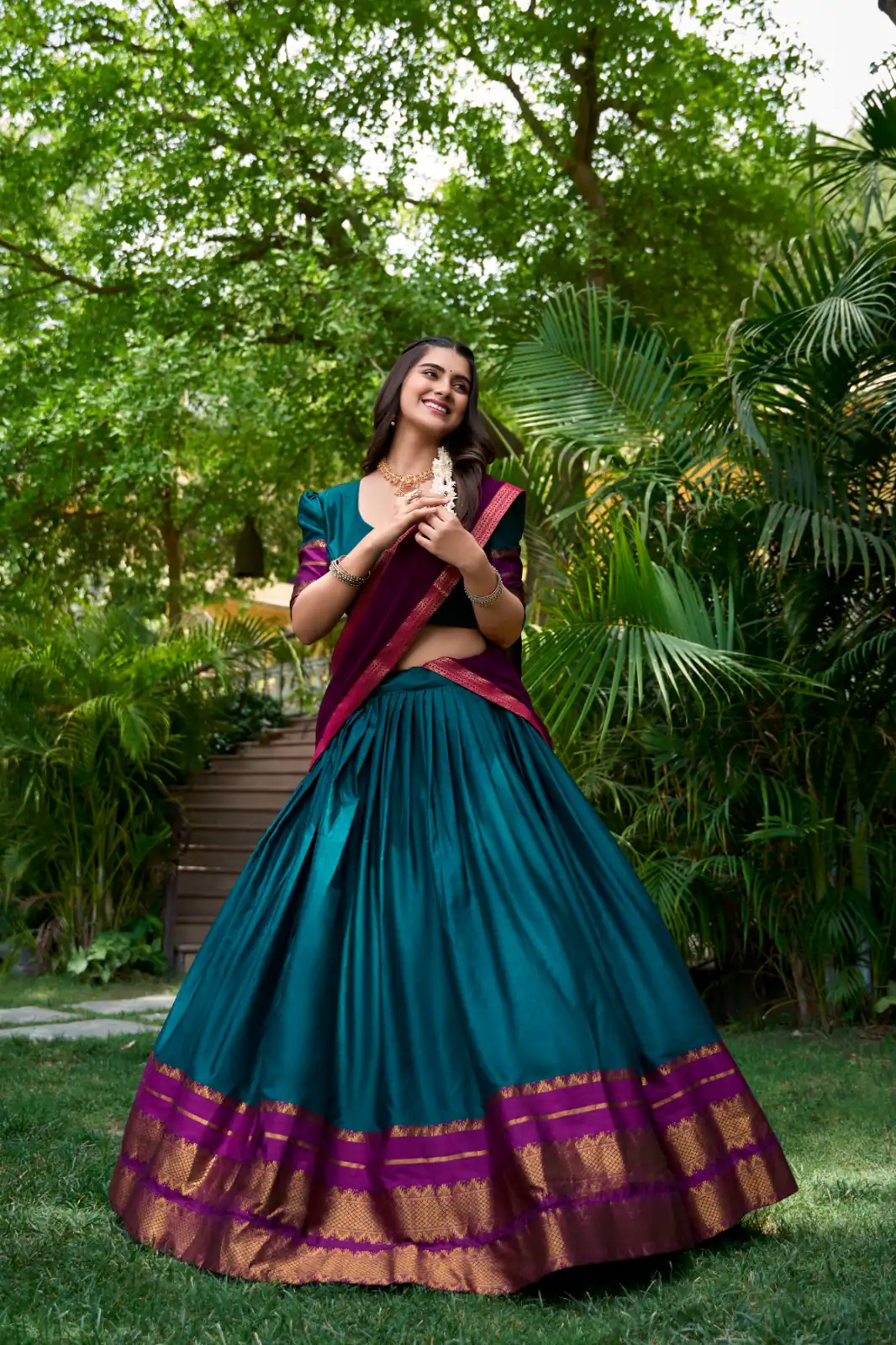 LNB 2004 Teal Poly Cotton With Lace Work & Zari Work. Lehenga Choli for Get It ₹1899. Delivery 4-6 Working Days. Shop now. | Lehenga, Bollywood Lehenga, Creative Lehenga, Designer Lehenga, Embroidered Lehenga, Party Wear Lehenga