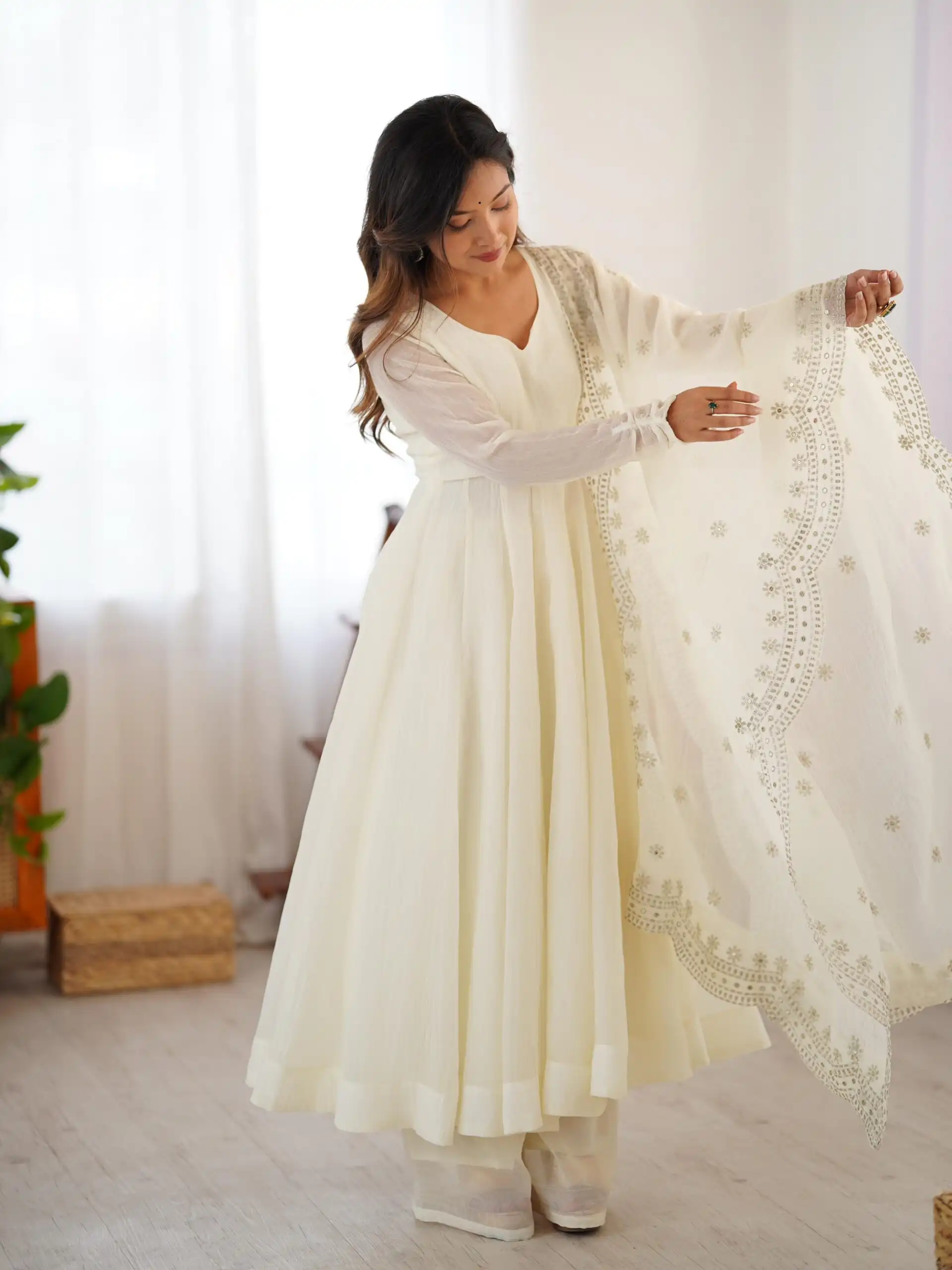 SSR 5006 White Fandy Silk Gown Perfect for Wedding, Party, Pongal, Traditional Day, Baby Shower – . Get it for ₹1999. Delivery 4-6 Working Days. Shop | Gowns, Bollywood Gowns, Creative Gowns, Designer Gowns, Embroidered Gowns, Party Wear Gowns