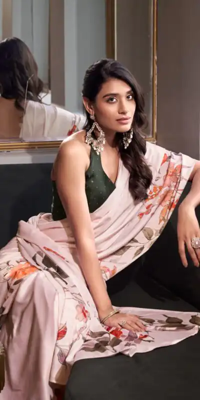 YNF 7026 White Color Satin Silk Printed Saree Casual, Wedding, Festive, Events . Expected Delivery 4-6 Working Days @1599/- only | Sarees, Bollywood Sarees, Creative Sarees, Designer Sarees, Embroidered Sarees, Ethnic Saree, Modern Digital sarees, Party Wear Sarees