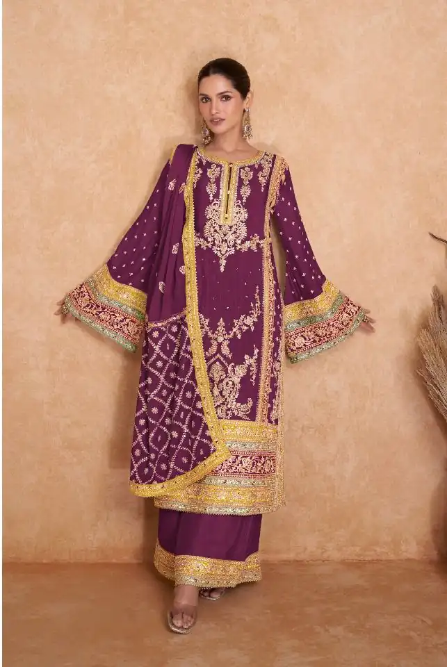 DS Ashirvad 7406 Wine in Color Chinon Embroidery Work Salwar Suit . Special Price ₹2449. Delivery 4-6 Working Days. Shop now. | Jump Suits, Tops & Bottoms, Track Suits, Salwar suit, Casual Suits, Creative suits, Designer Suits, Palazzo Suits, Party Wear Suits, Patiala Suits, Straight Suits, Trendy Wear