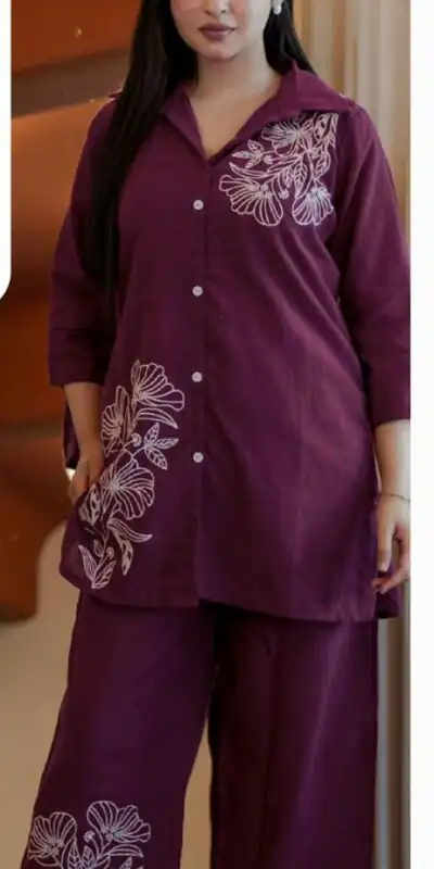 INLI Style-Up Wine Color Cotton Slub Kurti with Embroidery Work. Affordable Price βΉ1499. Delivery 4-6 Working Days. Shop now. | Kurti, Bollywood Kurti, Creative Kurtis, Designer Kurti, Party Wear Kurti, Selfie Kurti