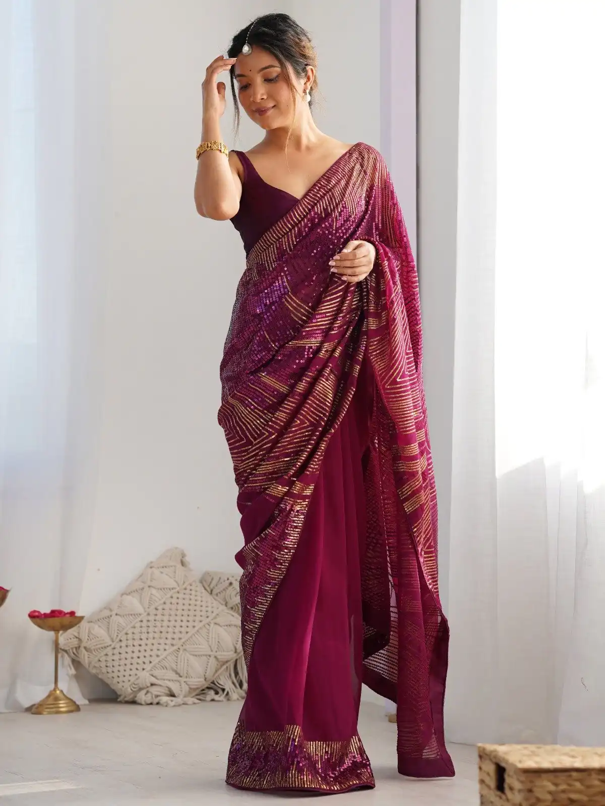 JR 626 Wine Georgette Saree Perfect for Wedding, Party, Eid, Anniversary, Diwali – . Special Price ₹1799. Delivery 4-6 Working Days. Shop now. | Sarees, Bollywood Sarees, Creative Sarees, Designer Sarees, Embroidered Sarees, Ethnic Saree, Modern Digital sarees, Party Wear Sarees