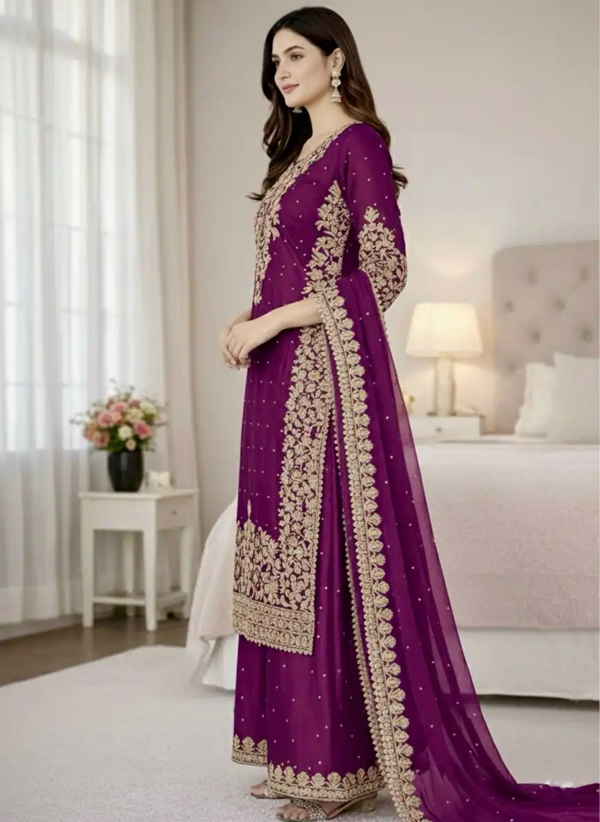 SSR 535 Wine Color in Organza Silk Embroidery Work Salwar Suit . Available at ₹2399 only. Delivery 4-6 Working Days. Shop now. | Jump Suits, Tops & Bottoms, Track Suits, Salwar suit, Casual Suits, Creative suits, Designer Suits, Palazzo Suits, Party Wear Suits, Patiala Suits, Straight Suits, Trendy Wear