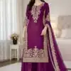 SSR 535 Wine Color in Organza Silk Embroidery Work Salwar Suit . Available at ₹2399 only. Delivery 4-6 Working Days. Shop now. | Jump Suits, Tops & Bottoms, Track Suits, Salwar suit, Casual Suits, Creative suits, Designer Suits, Palazzo Suits, Party Wear Suits, Patiala Suits, Straight Suits, Trendy Wear