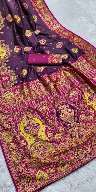 MB 56 Wine in Color Paithani Silk Lace Border & Lace Work Saree . Special Price ₹2399. Delivery 4-6 Working Days. Shop now. | Sarees, Bollywood Sarees, Creative Sarees, Designer Sarees, Embroidered Sarees, Ethnic Saree, Modern Digital sarees, Party Wear Sarees