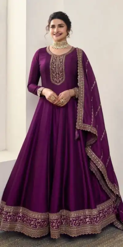 DS V 67741 Wine Silk Georgette Salwar Suit with Embroidery Work. Available at ₹2549 only. Delivery 4-6 Working Days. Shop now. | Jump Suits, Tops & Bottoms, Track Suits, Salwar suit, Casual Suits, Creative suits, Designer Suits, Palazzo Suits, Party Wear Suits, Patiala Suits, Straight Suits, Trendy Wear
