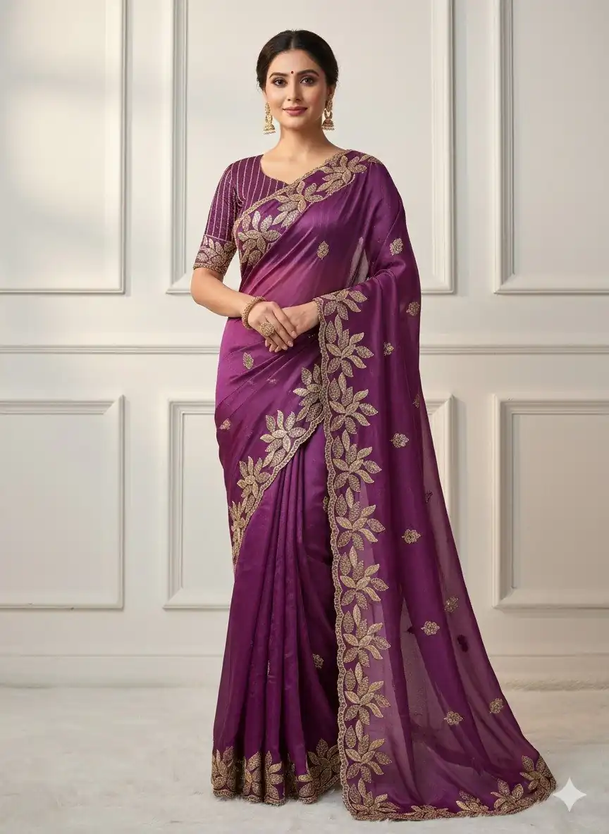 JR 656 Wine Soft Organza Silk Saree Perfect for Wedding, Party, Durga Puja, Baisakhi, Temple Visit – . Affordable Price ₹1799. Delivery 4-6 Working D | Sarees, Bollywood Sarees, Creative Sarees, Designer Sarees, Embroidered Sarees, Ethnic Saree, Modern Digital sarees, Party Wear Sarees