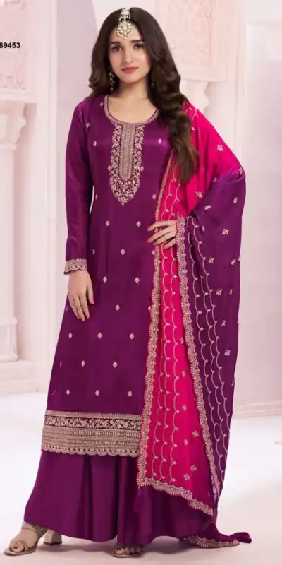 FC 69451 Wine Vichitra Salwar Suit with Zari Work & Embroidery Work. Best Price ₹2099. Delivery 4-6 Working Days. Shop now. | Jump Suits, Tops & Bottoms, Track Suits, Salwar suit, Casual Suits, Creative suits, Designer Suits, Palazzo Suits, Party Wear Suits, Patiala Suits, Straight Suits, Trendy Wear