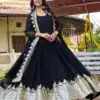 Ram 157 Black Fox Georgette Gown Perfect for Wedding, Party, Ethnic Day, Pongal, Durga Puja – . Affordable Price ₹2149. Delivery 4-6 Working Days. | Gowns, Bollywood Gowns, Creative Gowns, Designer Gowns, Embroidered Gowns, Party Wear Gowns