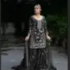 VLM 226 Black Fox Georgette with Embroidery Work & Lace Work Salwar Suit . Festive Deal ₹2499. Delivery 4-6 Working Days. Shop now. | Jump Suits, Salwar suit, Casual Suits, Creative suits, Designer Suits, Palazzo Suits, Party Wear Suits, Patiala Suits, Straight Suits