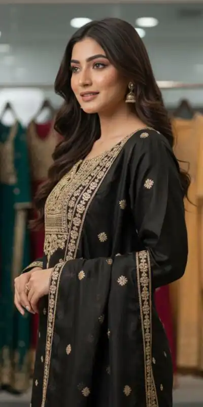 LG 2056 Black Organza Salwar Suit with Embroidery Work. Wedding, Party, Festive, Events Festive Deal ₹2099. Delivery 4-6 Working Days. Shop now. | Jump Suits, Salwar suit, Casual Suits, Creative suits, Designer Suits, Palazzo Suits, Party Wear Suits, Patiala Suits, Straight Suits