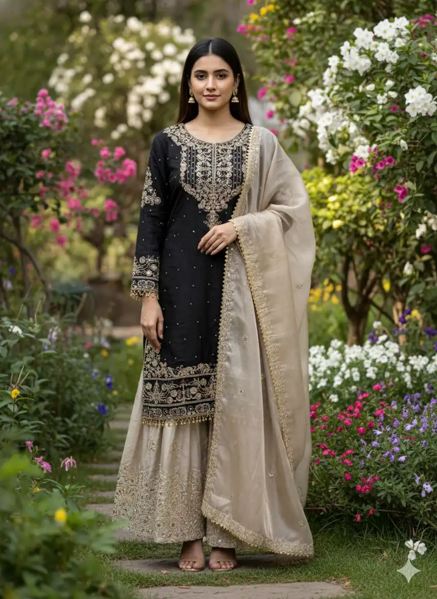 SR 1694 Black Organza Silk Salwar Suit with Embroidery Work & Lace Work. Exclusive Offer ₹1999. Delivery 4-6 Working Days. Shop now. | Jump Suits, Salwar suit, Casual Suits, Creative suits, Designer Suits, Palazzo Suits, Party Wear Suits, Patiala Suits, Straight Suits