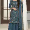 FC AVANTI 66301 Blue Chinon Salwar Suit Perfect for Wedding, Party, Traditional Day, Durga Puja, Makar Sankranti – . Get it for ₹3049. Delivery 4-6 Wor | Jump Suits, Salwar suit, Casual Suits, Creative suits, Designer Suits, Palazzo Suits, Party Wear Suits, Patiala Suits, Straight Suits