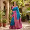 MB 6140 Blue in Color Pochampalli Silk Lace Work & Zari Work Saree . Get it for ₹2049. Delivery 4-6 Working Days. Shop now. | Sarees, Bollywood Sarees, Creative Sarees, Designer Sarees, Embroidered Sarees, Ethnic Saree, Modern Digital sarees, Party Wear Sarees