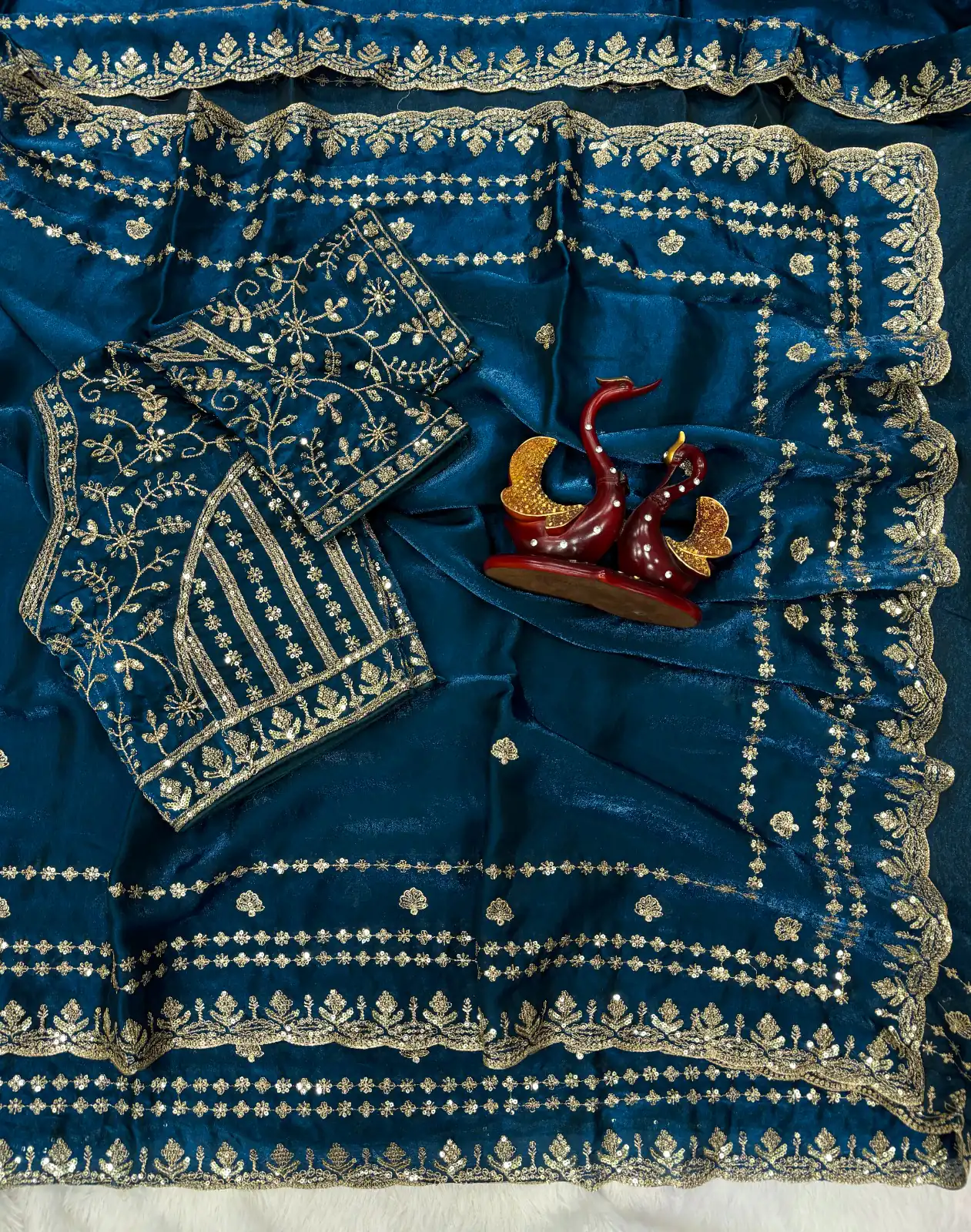 JR 664 Blue in Soft Space Silk Zari Work & Embroidery Work Saree. Available at ₹1949 only. Delivery 4-6 Working Days. Shop now. | Sarees, Bollywood Sarees, Creative Sarees, Designer Sarees, Embroidered Sarees, Ethnic Saree, Modern Digital sarees, Party Wear Sarees