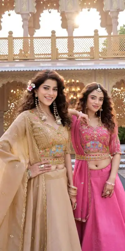 Ram 160 Chiku Color Crunchy Lehenga Choli with Embroidery Work. Online Festive Deal ₹3199. Delivery 4-6 Working Days. Shop now. | Lehenga, Bollywood Lehenga, Creative Lehenga, Designer Lehenga, Embroidered Lehenga, Party Wear Lehenga