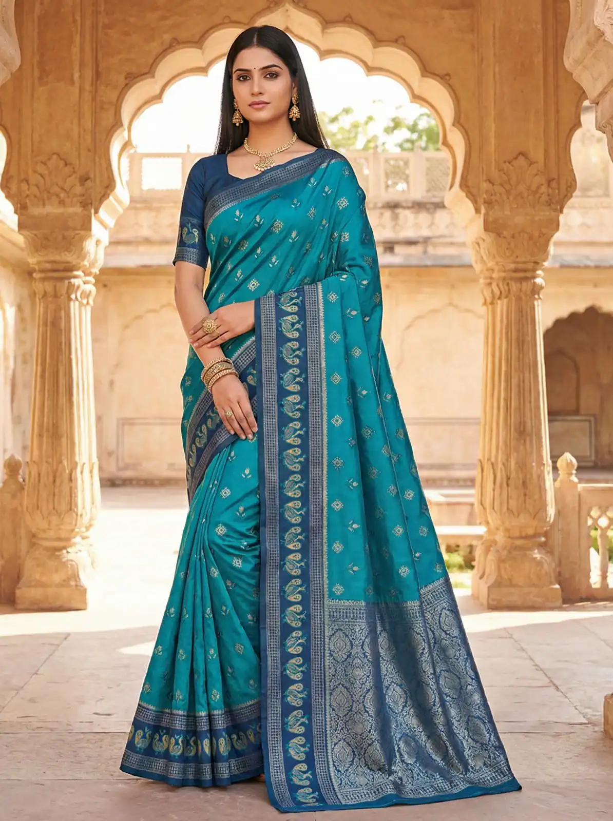 MB 6134 Firozi in Color Pochampalli Silk Lace Work & Zari Work Saree . Get it for ₹2099. Delivery 4-6 Working Days. Shop now. | Sarees, Bollywood Sarees, Creative Sarees, Designer Sarees, Embroidered Sarees, Ethnic Saree, Modern Digital sarees, Party Wear Sarees