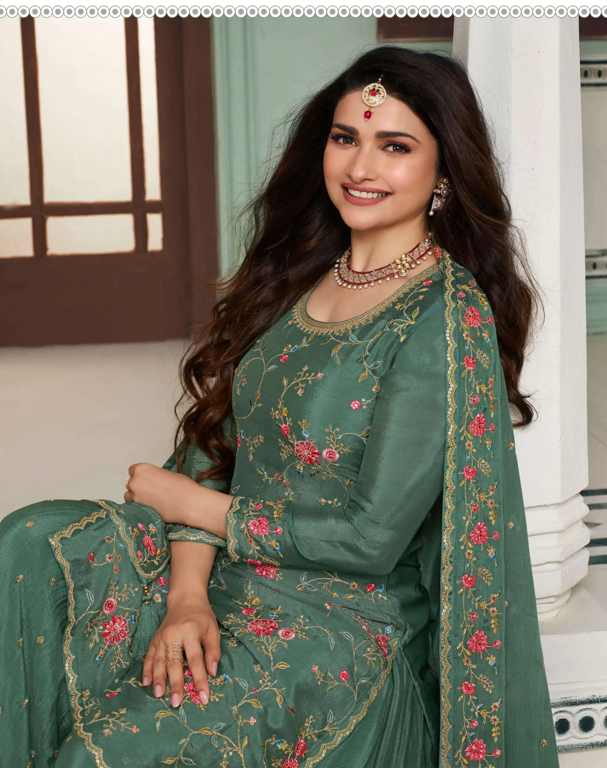 FC AVANTI 66301 Green Chinon Salwar Suit Perfect for Wedding, Party, Traditional Day, Durga Puja, Makar Sankranti – . Get it for ₹3049. Delivery 4-6 Wor | Jump Suits, Salwar suit, Casual Suits, Creative suits, Designer Suits, Palazzo Suits, Party Wear Suits, Patiala Suits, Straight Suits