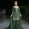 VLM 226 Green Fox Georgette with Embroidery Work & Lace Work Salwar Suit . Festive Deal ₹2499. Delivery 4-6 Working Days. Shop now. | Jump Suits, Salwar suit, Casual Suits, Creative suits, Designer Suits, Palazzo Suits, Party Wear Suits, Patiala Suits, Straight Suits