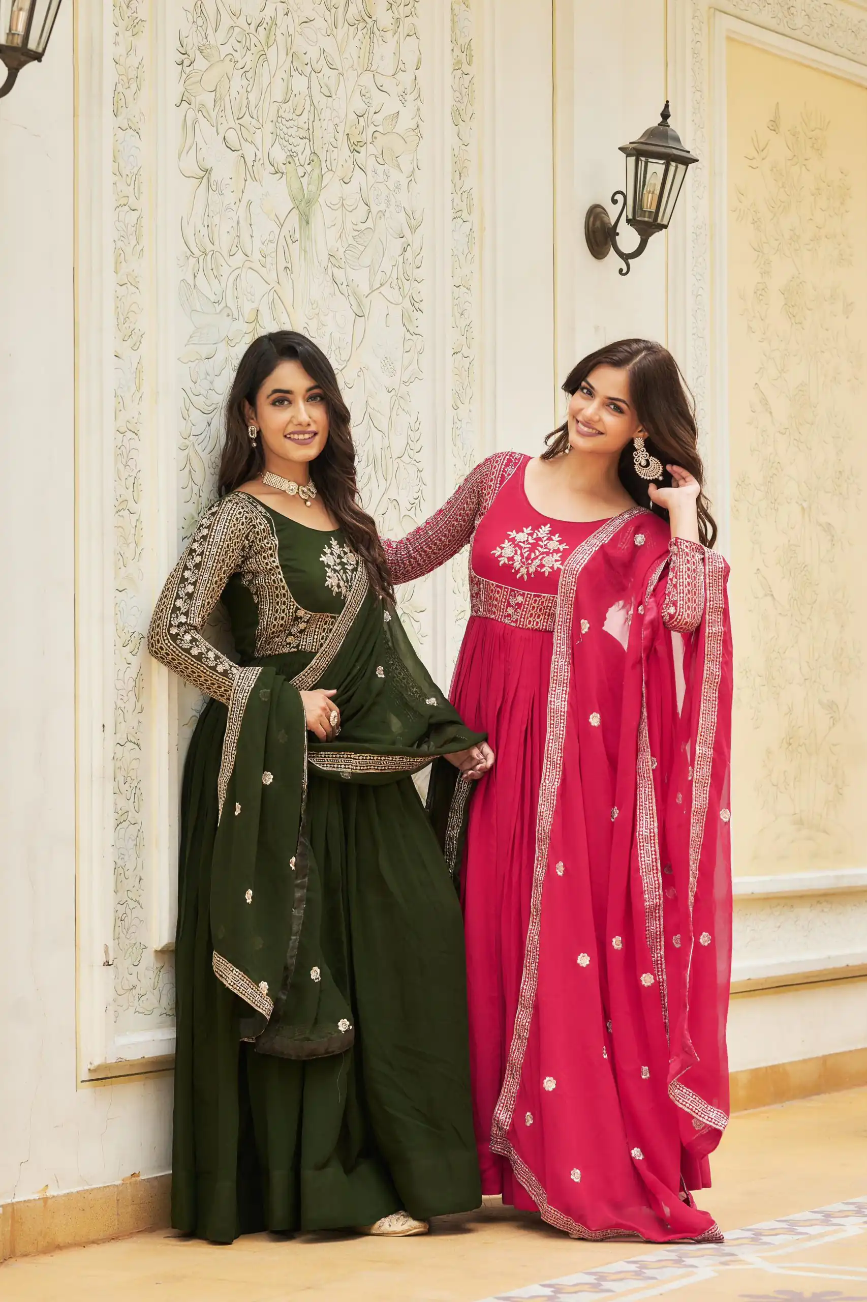 Ram 025 Green Color Georgette Sequence Embroidery Gown Casual, Wedding, Festive, Events Expected Delivery 4-6 Working Days @1999/- | Gowns, Bollywood Gowns, Creative Gowns, Designer Gowns, Embroidered Gowns, Party Wear Gowns