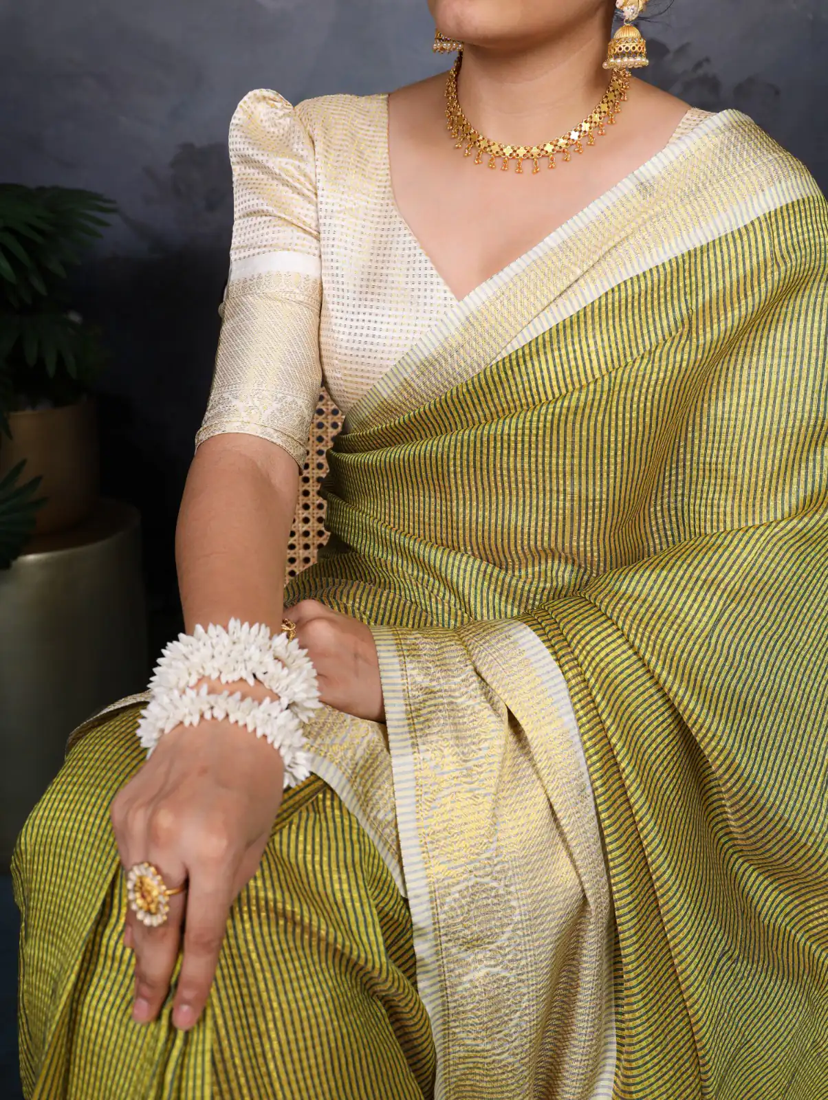 YNF 7403 Green Color Jacquard Chex Zari Weaving Work Saree Casual, Wedding, Festive, Events . Expected Delivery  4-6 Working Days @1499/- only                                                                                                                                             | Sarees, Bollywood Sarees, Creative Sarees, Designer Sarees, Embroidered Sarees, Ethnic Saree, Modern Digital sarees, Party Wear Sarees