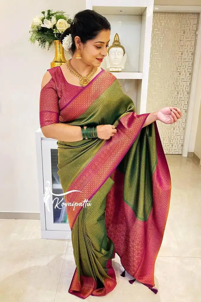 KPR 149 Green in Soft Lichi Silk Lace Work & Lace Border Saree. Affordable Price ₹1449. Delivery 4-6 Working Days. Shop now. | Sarees, Bollywood Sarees, Creative Sarees, Designer Sarees, Embroidered Sarees, Ethnic Saree, Modern Digital sarees, Party Wear Sarees