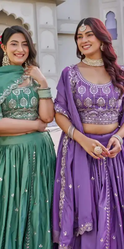 Ram 154 Lavender Color Crap Silk Lehenga Choli with Embroidery Work. Now at just ₹2549. Delivery 4-6 Working Days. Shop now. | Lehenga, Bollywood Lehenga, Creative Lehenga, Designer Lehenga, Embroidered Lehenga, Party Wear Lehenga