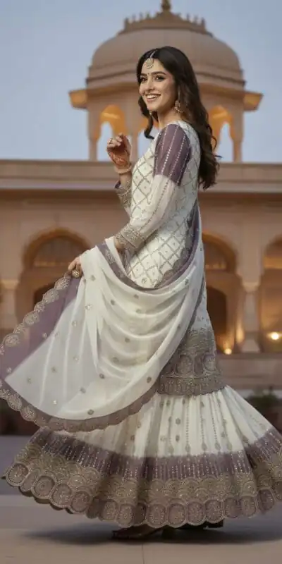 AD 223 Lavender Dual Tone Star Georgette Salwar Suit with Embroidery Work. Get it for ₹2399. Delivery 4-6 Working Days. Shop now. | Jump Suits, Salwar suit, Casual Suits, Creative suits, Designer Suits, Palazzo Suits, Party Wear Suits, Patiala Suits, Straight Suits