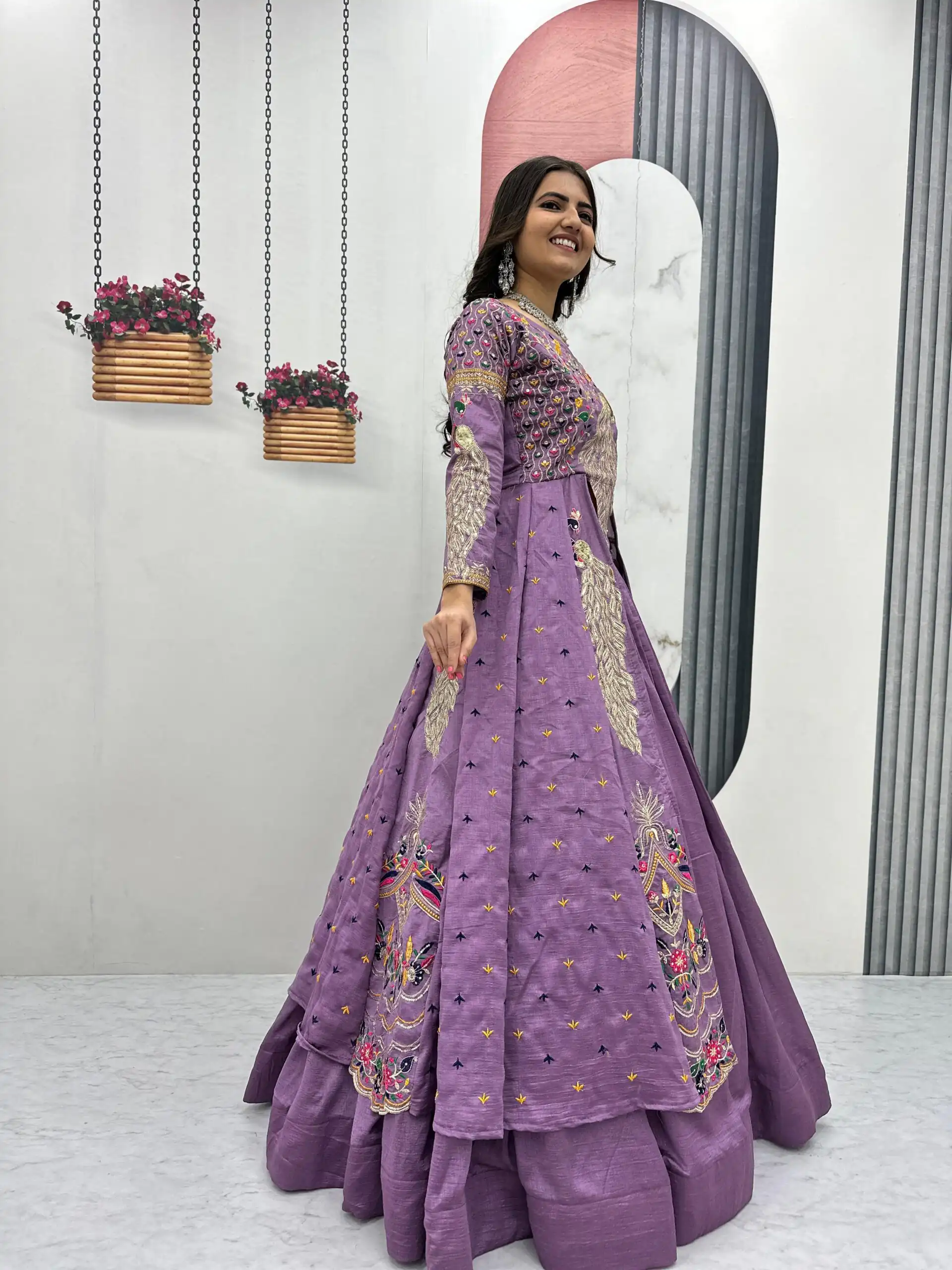 PC 528 Lavender Color Vichitra Sequence Work Lehenga Choli Designer Work. Grab it for ₹2649. Delivery 4-6 Working Days. Shop now. | Lehenga, Bollywood Lehenga, Creative Lehenga, Designer Lehenga, Embroidered Lehenga, Party Wear Lehenga