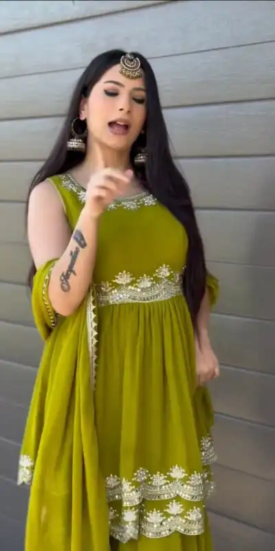 RTC 5860 Mahendi Color Faux Georgette Salwar with Lace Work. Affordable Price ₹1999. Delivery 4-6 Working Days. Shop now. | Jump Suits, Tops & Bottoms, Track Suits, Salwar suit, Casual Suits, Creative suits, Designer Suits, Palazzo Suits, Party Wear Suits, Patiala Suits, Straight Suits, Trendy Wear