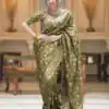 KPR 208 Mahendi in Color Soft Lichi Silk Designer Work Saree . Available at ₹1399 only. Delivery 4-6 Working Days. Shop now. | Sarees, Bollywood Sarees, Creative Sarees, Designer Sarees, Embroidered Sarees, Ethnic Saree, Modern Digital sarees, Party Wear Sarees