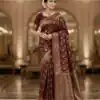 MS 451 Maroon Litchi Silk Saree with Embroidery Work & Lace Work. Available at ₹1399 only. Delivery 4-6 Working Days. Shop now. | Sarees, Bollywood Sarees, Creative Sarees, Designer Sarees, Embroidered Sarees, Ethnic Saree, Modern Digital sarees, Party Wear Sarees