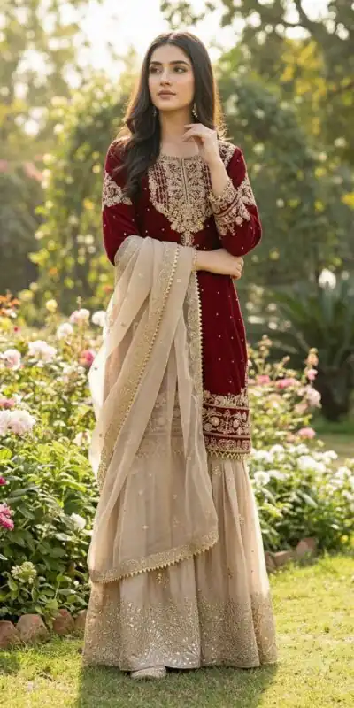 SR 1694 Maroon Organza Silk Salwar Suit with Embroidery Work & Lace Work. Exclusive Offer ₹1999. Delivery 4-6 Working Days. Shop now. | Jump Suits, Salwar suit, Casual Suits, Creative suits, Designer Suits, Palazzo Suits, Party Wear Suits, Patiala Suits, Straight Suits