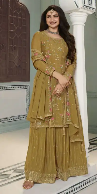 FC AVANTI 66301 Mustered Chinon Salwar Suit Perfect for Wedding, Party, Traditional Day, Durga Puja, Makar Sankranti – . Get it for ₹3049. Delivery 4-6 Wor | Jump Suits, Salwar suit, Casual Suits, Creative suits, Designer Suits, Palazzo Suits, Party Wear Suits, Patiala Suits, Straight Suits