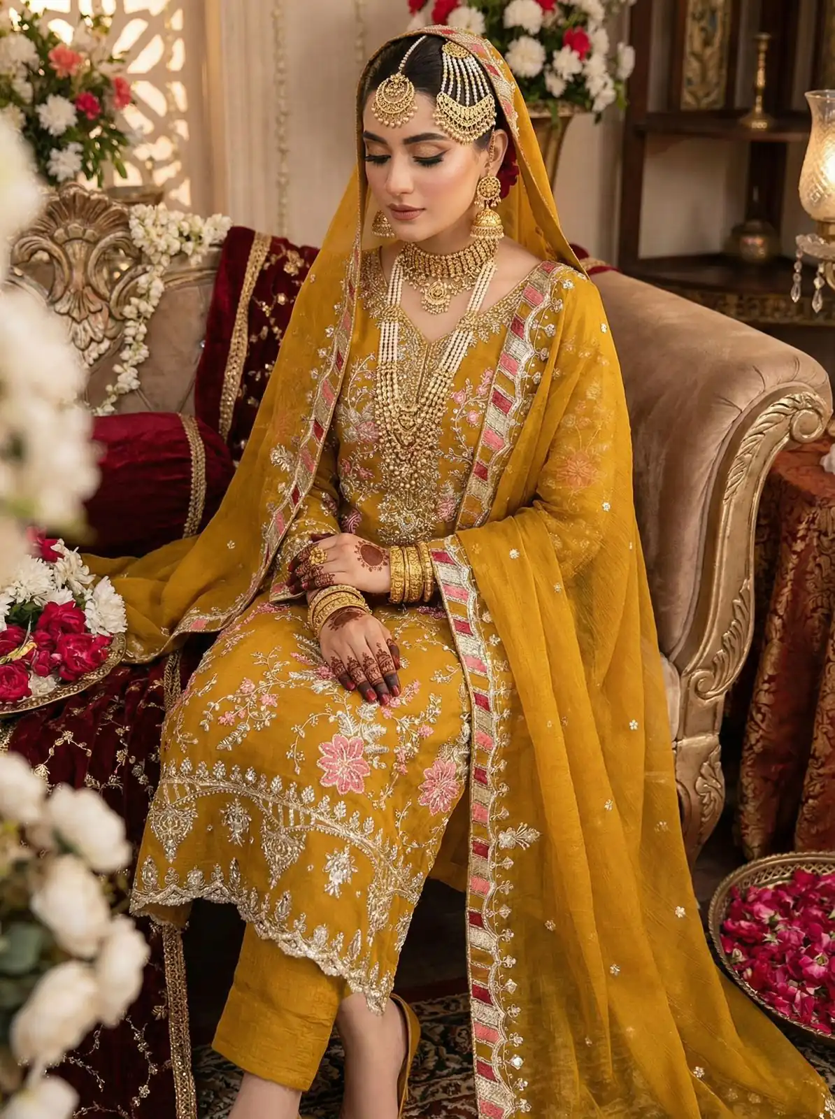 SRK 5321 Mustered Crunchy Silk Salwar Suit Perfect for Wedding, Party, Eid, Sangeet, Cultural Events – . Exclusive Offer ₹2499. Delivery 4-6 Working Days. | Jump Suits, Salwar suit, Casual Suits, Creative suits, Designer Suits, Palazzo Suits, Party Wear Suits, Patiala Suits, Straight Suits