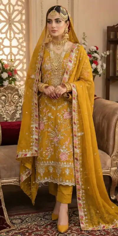 SRK 5321 Mustered Crunchy Silk Salwar Suit Perfect for Wedding, Party, Eid, Sangeet, Cultural Events – . Exclusive Offer ₹2499. Delivery 4-6 Working Days. | Jump Suits, Salwar suit, Casual Suits, Creative suits, Designer Suits, Palazzo Suits, Party Wear Suits, Patiala Suits, Straight Suits