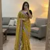 NC 5534 Mustered Moss Silk Saree Perfect for Wedding, Party, Ganesh Chaturthi, Karwa Chauth, Haldi – . Introductory Price ₹2049. Delivery 4-6 Working Days. | Sarees, Bollywood Sarees, Creative Sarees, Designer Sarees, Embroidered Sarees, Ethnic Saree, Modern Digital sarees, Party Wear Sarees