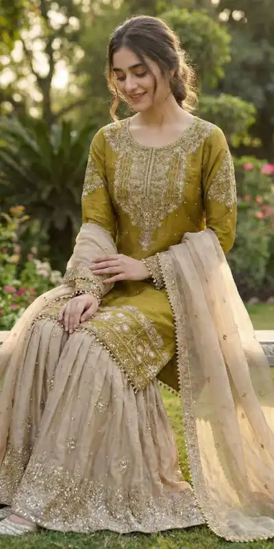 SR 1694 Mustered Organza Silk Salwar Suit with Embroidery Work & Lace Work. Exclusive Offer ₹1999. Delivery 4-6 Working Days. Shop now. | Jump Suits, Salwar suit, Casual Suits, Creative suits, Designer Suits, Palazzo Suits, Party Wear Suits, Patiala Suits, Straight Suits