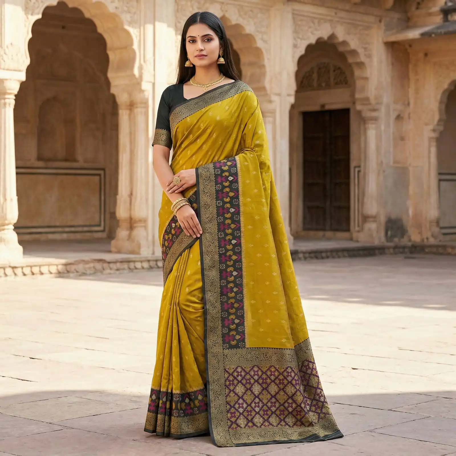 MB 6140 Mustered in Color Pochampalli Silk Lace Work & Zari Work Saree . Get it for ₹2049. Delivery 4-6 Working Days. Shop now. | Sarees, Bollywood Sarees, Creative Sarees, Designer Sarees, Embroidered Sarees, Ethnic Saree, Modern Digital sarees, Party Wear Sarees