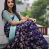 LKP 1071 Navy Blue in Soft Lichi Silk ace Border & Lace Work Saree . Exclusive Offer ₹1449. Delivery 4-6 Working Days. Shop now. | Sarees, Bollywood Sarees, Creative Sarees, Designer Sarees, Embroidered Sarees, Ethnic Saree, Modern Digital sarees, Party Wear Sarees