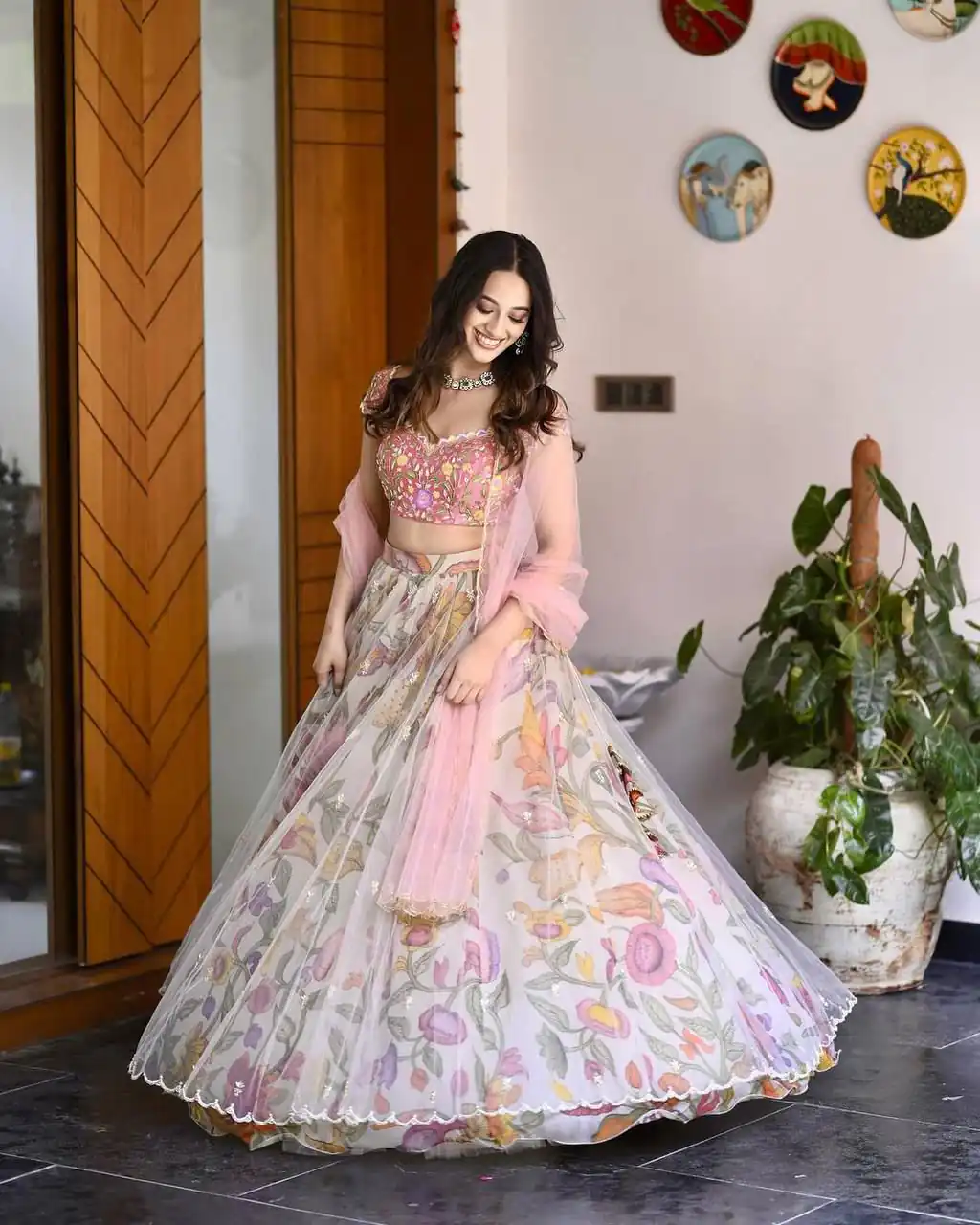 BB 26 Peach Chinon Silk Lehenga Choli with Sequins Work & Embroidery Work. Available at ₹2999 only. Delivery 4-6 Working Days. Shop now. | Lehenga, Bollywood Lehenga, Creative Lehenga, Designer Lehenga, Embroidered Lehenga, Party Wear Lehenga