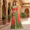 MB 6140 Peach in Color Pochampalli Silk Lace Work & Zari Work Saree . Get it for ₹2049. Delivery 4-6 Working Days. Shop now. | Sarees, Bollywood Sarees, Creative Sarees, Designer Sarees, Embroidered Sarees, Ethnic Saree, Modern Digital sarees, Party Wear Sarees